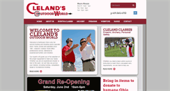 Desktop Screenshot of clelands.com