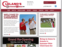 Tablet Screenshot of clelands.com